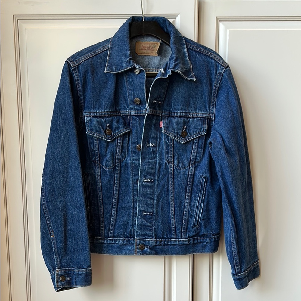 Levi's 80s Vintage Men's Dark Blue Denim Jacket
